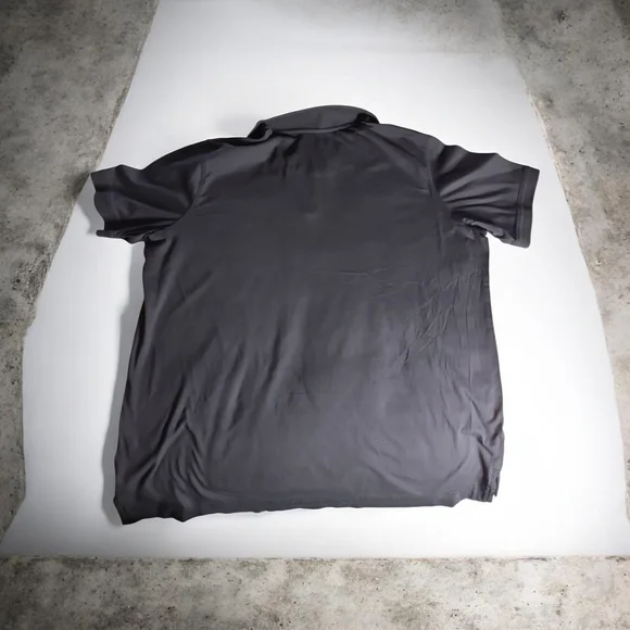 Men's Charcoal Gray Short-Sleeve Polo Shirt - Picture 9 of 9